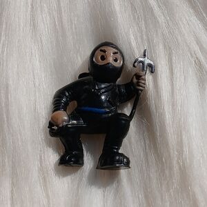 Vintage Ninja pvc Toy Figure Black Mini Small Gumball Machine 80s 90s nostalgia